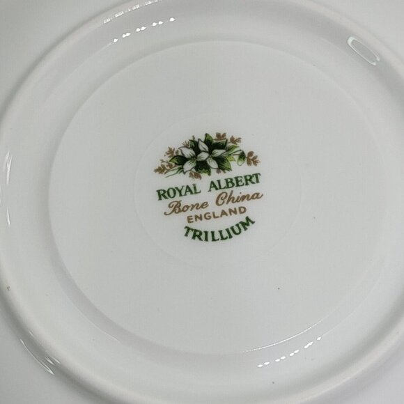 Royal Albert Trillium Bone China Teacup Saucer Floral Plate - Picture 3 of 5